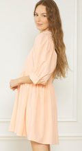 Load image into Gallery viewer, Rayce Collared Dress | Peach