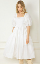 Load image into Gallery viewer, Milly Tiered Dress | White