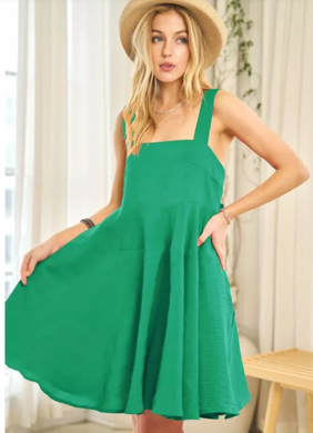Charlie Bow Dress | Green