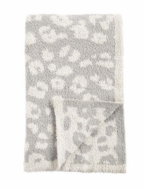 Leopard Blanket | Grey