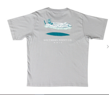 Load image into Gallery viewer, Southern Point Bay Boat T-Shirt | River Blue