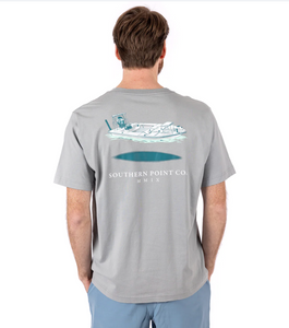 Southern Point Bay Boat T-Shirt | River Blue