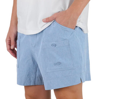 Load image into Gallery viewer, AFTCO Men&#39;s Stretch Original Fishing Shorts | Rain Washed Heather