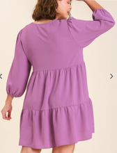 Load image into Gallery viewer, Curvy Alex Babydoll Dress | Orchid