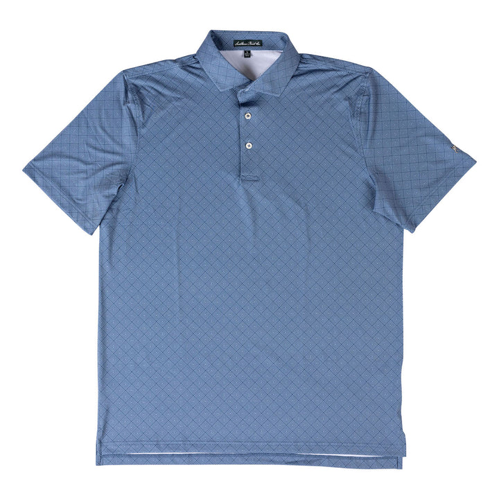 Youth Patio Performance Polo | Blue-White